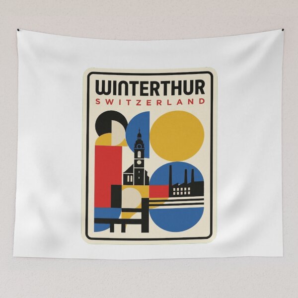 Item preview, Retro Winterthur Bauhaus Geometric Skyline designed and sold by k3rstman1.