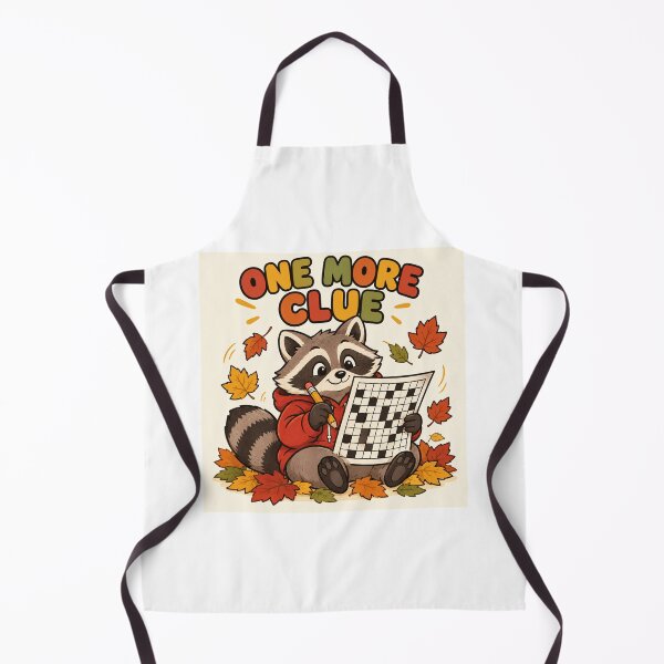 Item preview, One More Clue – Cozy Raccoon Crossword designed and sold by SAS-Designer.