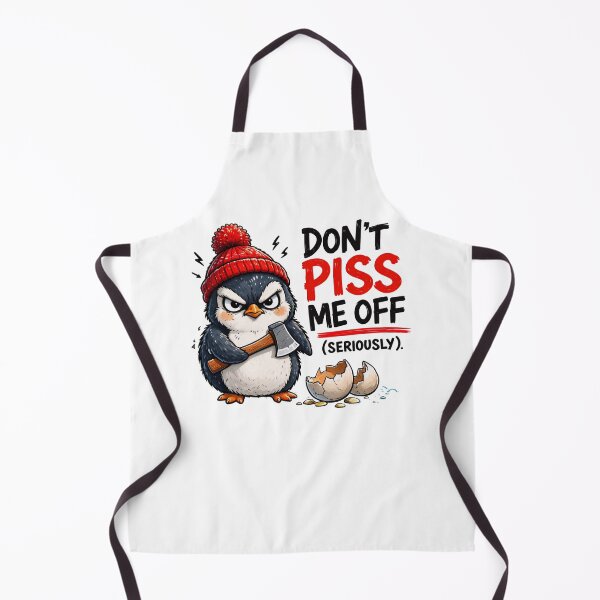 Item preview, Funny Angry Penguin Sarcastic Quote Cartoon designed and sold by belladesign7.