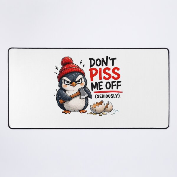 Item preview, Funny Angry Penguin Sarcastic Quote Cartoon designed and sold by belladesign7.