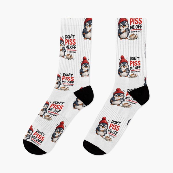 Item preview, Funny Angry Penguin Sarcastic Quote Cartoon designed and sold by belladesign7.
