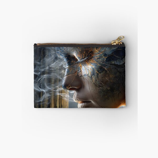 Item preview, Cracked Visage A Portrait of Emotion and Art designed and sold by Artessie.