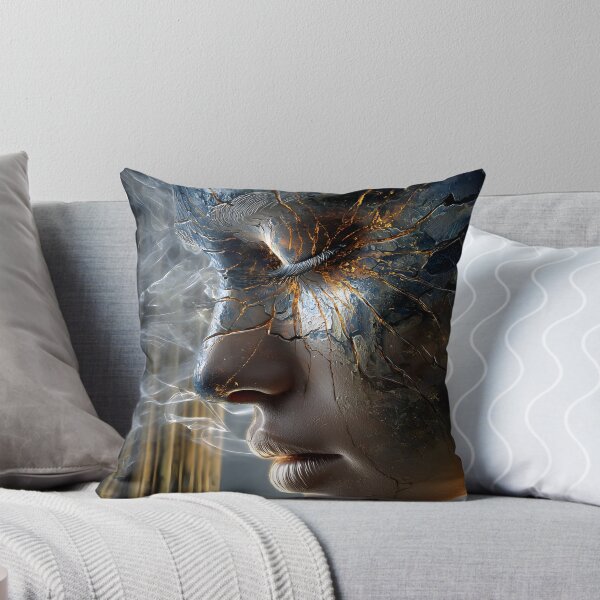 Item preview, Cracked Visage A Portrait of Emotion and Art designed and sold by Artessie.