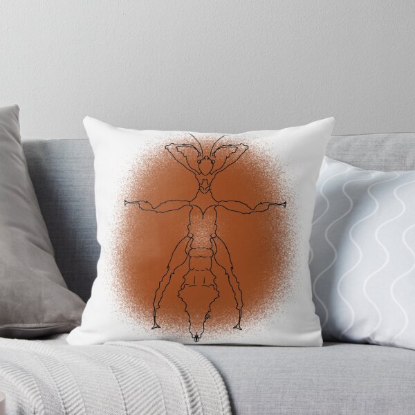 Item preview, Giant Prickly Stick Insect Line-art (Orange) designed and sold by Burnt_Pikachu.
