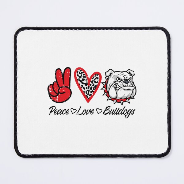 Item preview, Peace Love Bulldog Dog Lover Family Gift designed and sold by OddPopARt.
