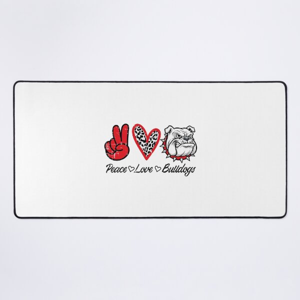 Item preview, Peace Love Bulldog Dog Lover Family Gift designed and sold by OddPopARt.