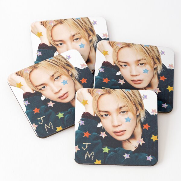 Item preview, BTS Jimin Park Jimin Starry Night Aesthetic Cute Colorful Stars designed and sold by Mooncreates7.
