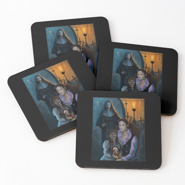 Item preview, Haunted Nun And Creepy Vintage Doll Oil Painting designed and sold by GabrielAllen.