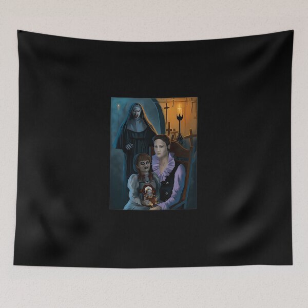 Item preview, Haunted Nun And Creepy Vintage Doll Oil Painting designed and sold by GabrielAllen.