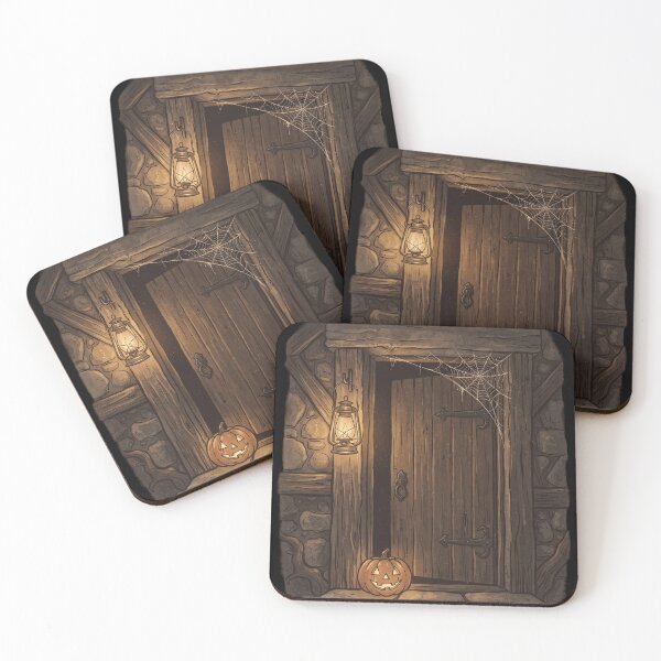 Item preview, Cozy Wooden Door and Glowing Lantern Art designed and sold by urmoments.