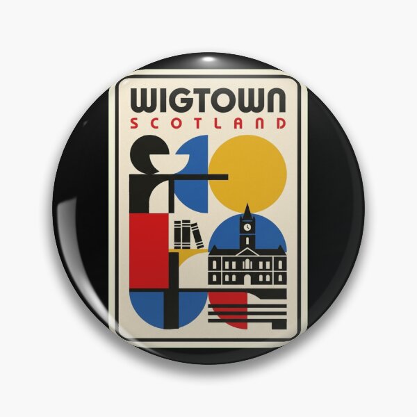 Item preview, Retro Wigtown Bauhaus Geometric Skyline designed and sold by k3rstman1.