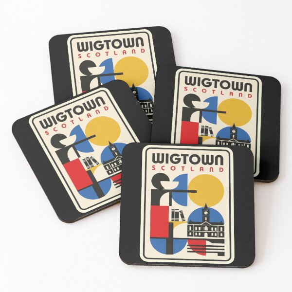 Item preview, Retro Wigtown Bauhaus Geometric Skyline designed and sold by k3rstman1.