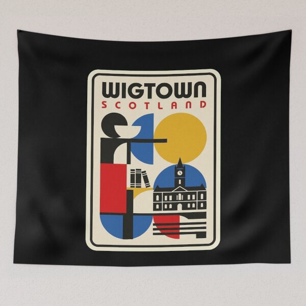 Item preview, Retro Wigtown Bauhaus Geometric Skyline designed and sold by k3rstman1.