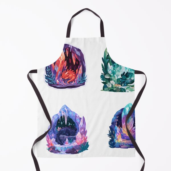 Item preview, Cute Sleeping Dragon Crystal Cave Fantasy Art designed and sold by NicolasGlowArt.