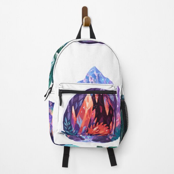 Item preview, Cute Sleeping Dragon Crystal Cave Fantasy Art designed and sold by NicolasGlowArt.