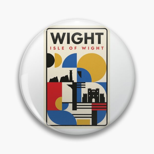 Item preview, Retro Wight Bauhaus Geometric Skyline designed and sold by k3rstman1.