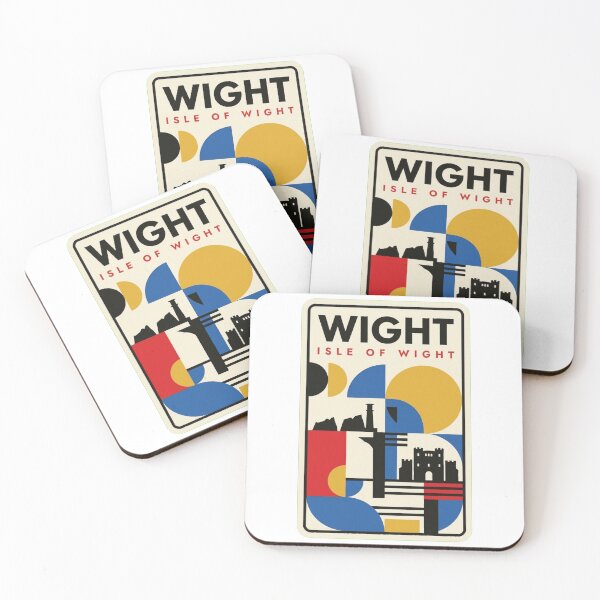 Item preview, Retro Wight Bauhaus Geometric Skyline designed and sold by k3rstman1.