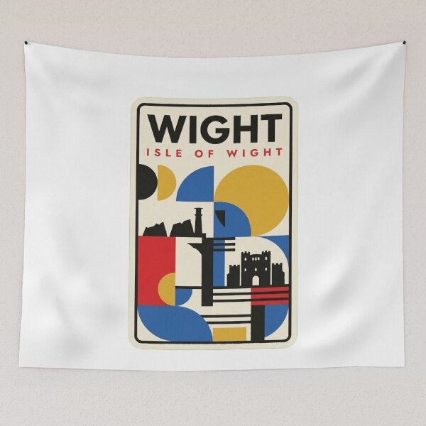 Item preview, Retro Wight Bauhaus Geometric Skyline designed and sold by k3rstman1.