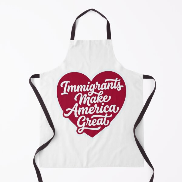 Item preview, Immigrants Make America Great Red Heart Pro Immigration Activist Civil Rights Quote    designed and sold by raedattia.