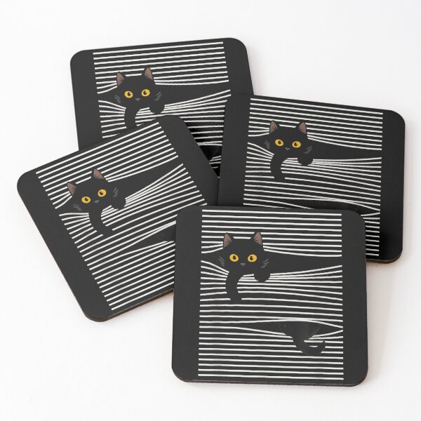 Item preview, Funny Cat Stuck in Blinds designed and sold by casopicolo.
