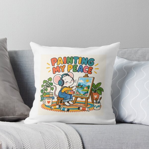 Item preview, Painting My Peace – Cozy Mouse Artist designed and sold by SAS-Designer.
