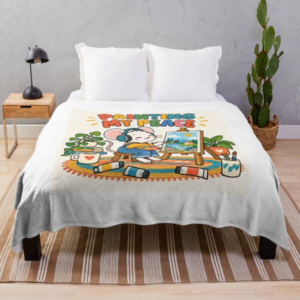 Item preview, Painting My Peace – Cozy Mouse Artist designed and sold by SAS-Designer.