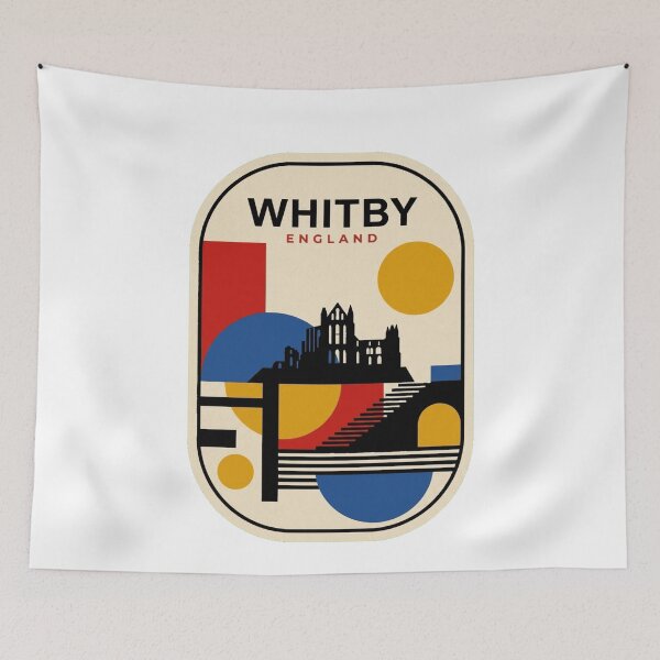 Item preview, Retro Whitby Bauhaus Geometric Skyline designed and sold by k3rstman1.
