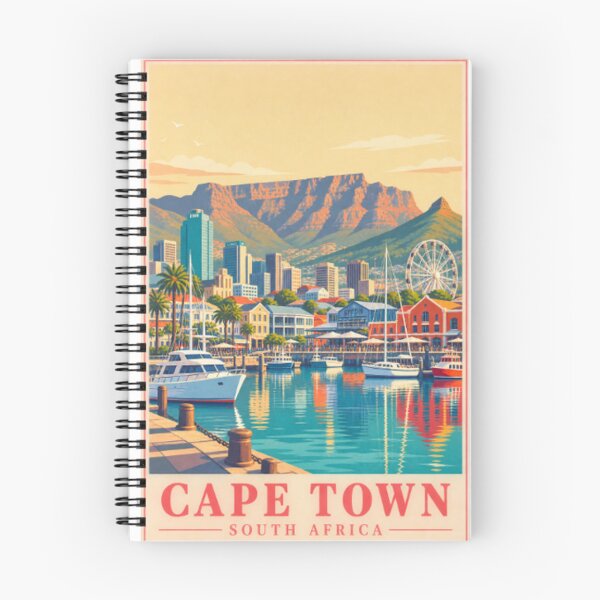 Item preview, Cape Town Harbour Panorama Retro Poster designed and sold by LongIslandDesgn.