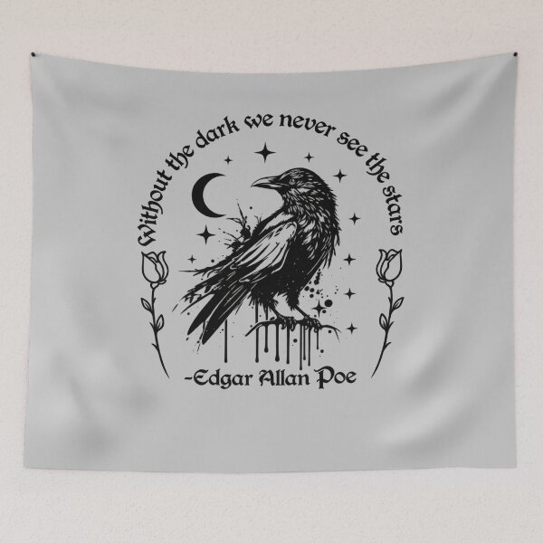 Item preview, Edgar Allan Poe Raven Gothic Quote Art designed and sold by ElizBurkes.