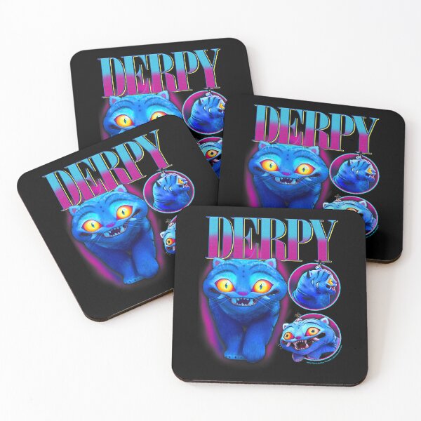 Item preview, Derpy Blue Demon Cat Kpop Fan Showcase designed and sold by OddPopARt.