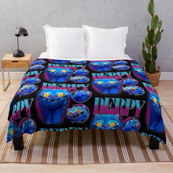 Item preview, Derpy Blue Demon Cat Kpop Fan Showcase designed and sold by OddPopARt.