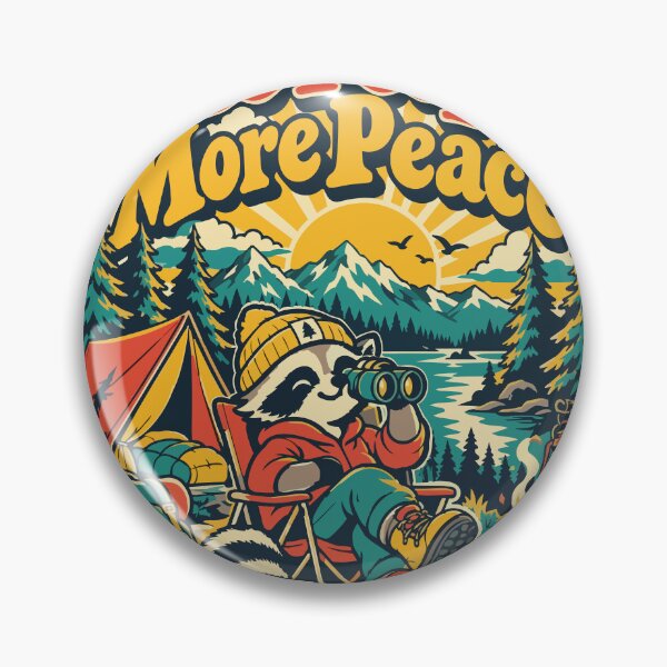 Item preview, Less People More Peace Funny Raccoon Camping designed and sold by Summit Folk Studio.
