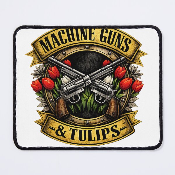 Item preview, Revolvers And Tulips Western Emblem designed and sold by Imaginarium of Chaos falcon88 .