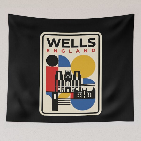 Item preview, Retro Wells Bauhaus Geometric Skyline designed and sold by k3rstman1.