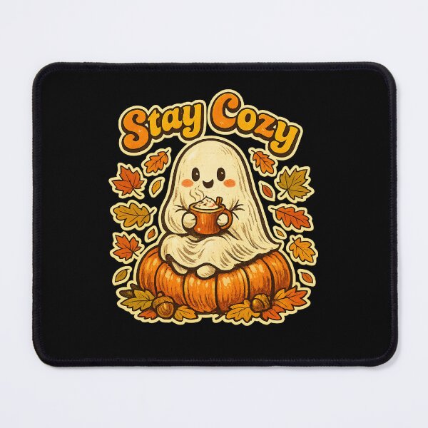 Item preview, Retro Spooky Ghost Stay Cozy Autumn Vintage Aesthetic designed and sold by BeardWave.