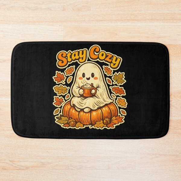 Item preview, Retro Spooky Ghost Stay Cozy Autumn Vintage Aesthetic designed and sold by BeardWave.