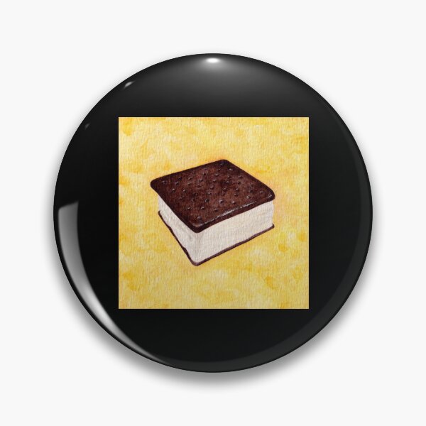 Item preview, Summer – Chocolate Vanilla Ice Cream Sandwich Watercolor designed and sold by DaydreamDept..