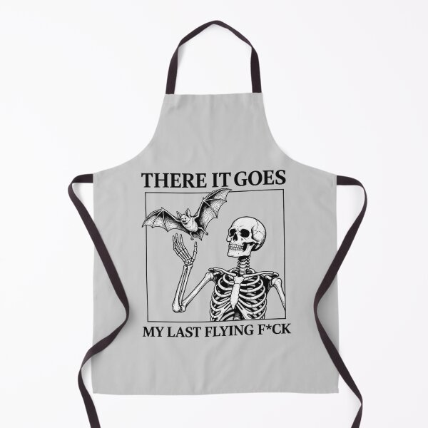 Item preview, Funny Skeleton & Bat My Last Flying F*ck designed and sold by ElizBurkes.