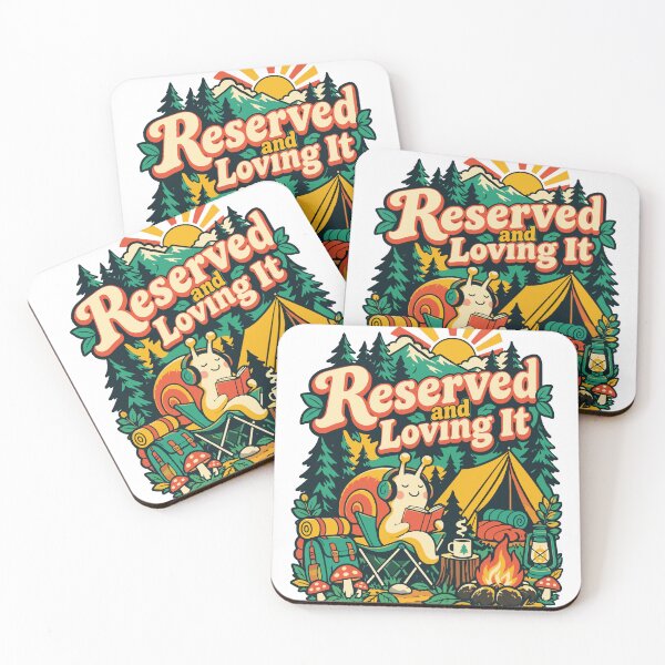 Item preview, Reserved and Loving It Snail Camping Humor designed and sold by Summit Folk Studio.