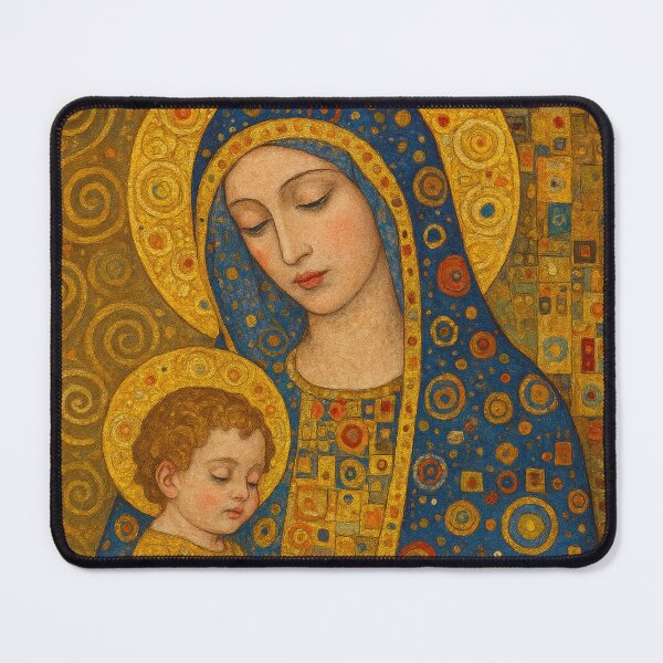 Item preview, Virgin Mary and Baby Jesus Painting – Madonna and Child Art designed and sold by GalleryKauffeld.