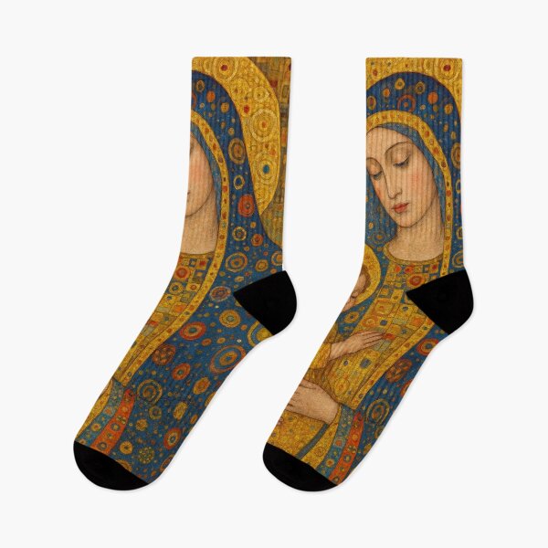 Item preview, Virgin Mary and Baby Jesus Painting – Madonna and Child Art designed and sold by GalleryKauffeld.