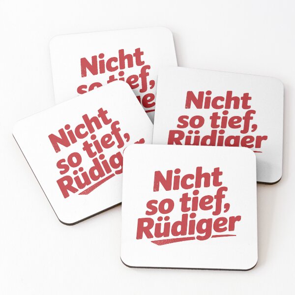 Artikelvorschau, Nicht so tief Rüdiger – Deutsche Memes Wortspiel Design entworfen und verkauft von LoFizzy.