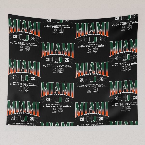 Item preview, Miami Hurricanes CFP Semifinal Fiesta Bowl 2026 Football designed and sold by OddPopARt.