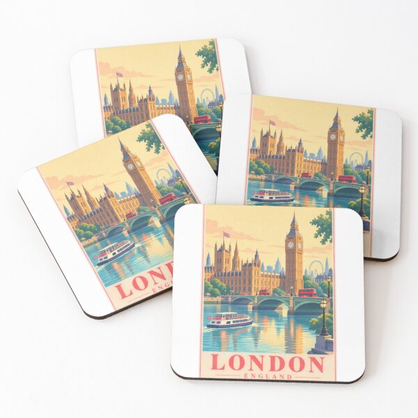 Item preview, London Retro Poster Skyline designed and sold by LongIslandDesgn.
