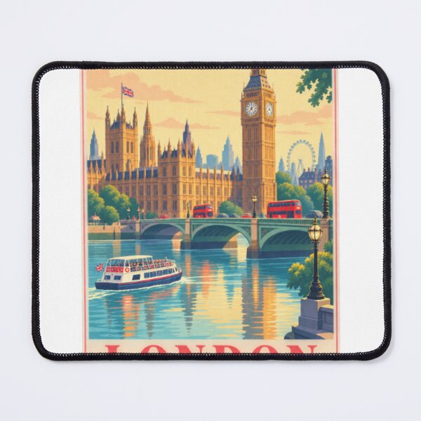 Item preview, London Retro Poster Skyline designed and sold by LongIslandDesgn.