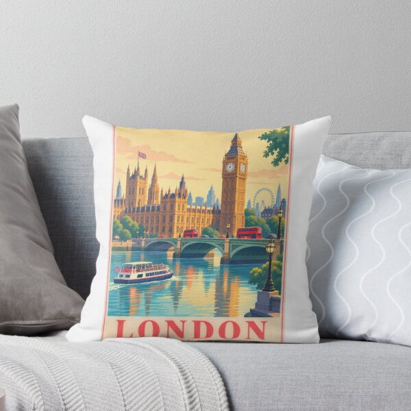 Item preview, London Retro Poster Skyline designed and sold by LongIslandDesgn.
