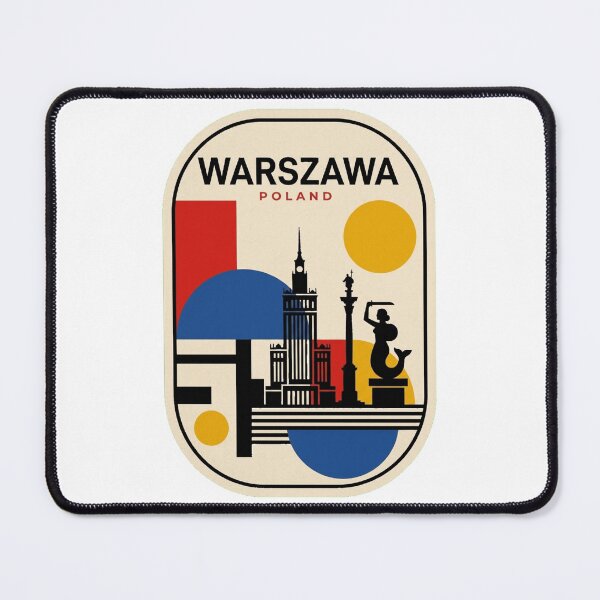Item preview, Retro Warszawa Bauhaus Geometric Skyline designed and sold by k3rstman1.