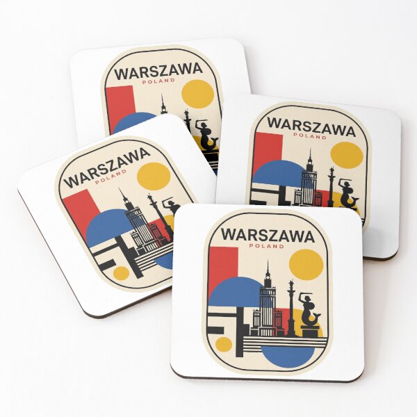 Item preview, Retro Warszawa Bauhaus Geometric Skyline designed and sold by k3rstman1.