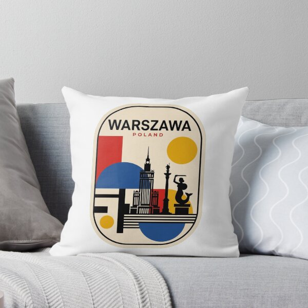 Item preview, Retro Warszawa Bauhaus Geometric Skyline designed and sold by k3rstman1.