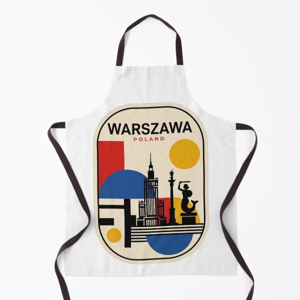 Item preview, Retro Warszawa Bauhaus Geometric Skyline designed and sold by k3rstman1.